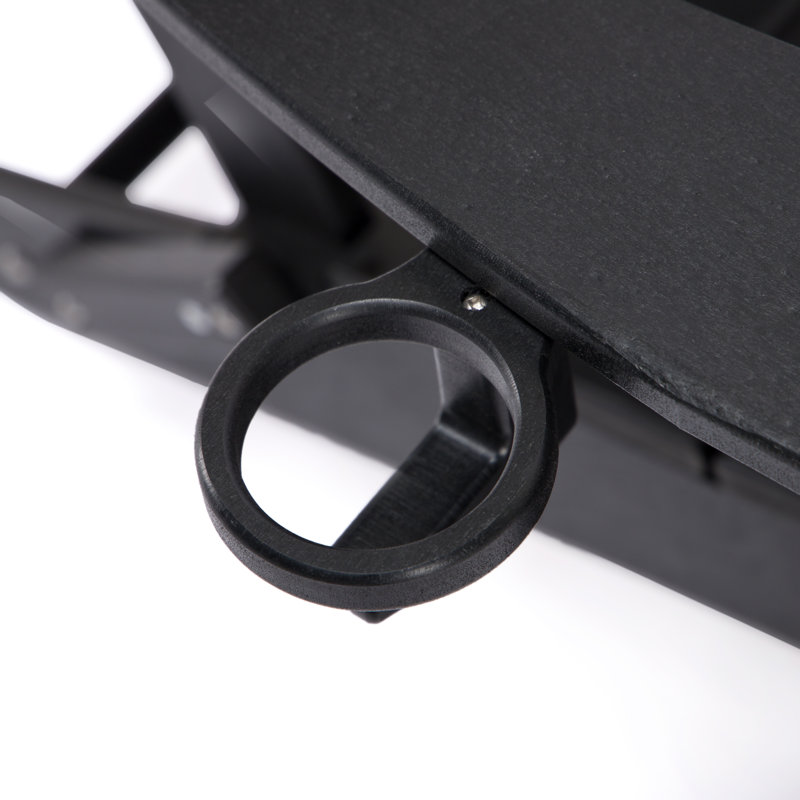 Chaise Adirondack pliante d'extérieur Défino, Noir