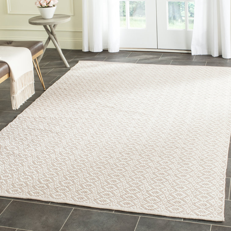 Crispin Geometric Cotton Hand Woven Area Rug
