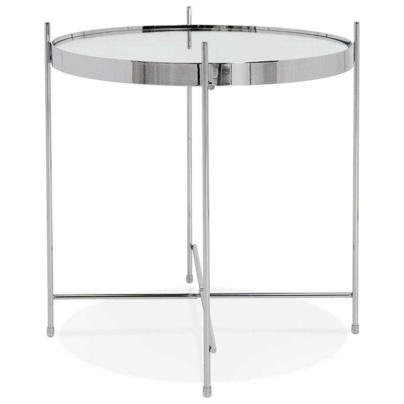 Windrim End Table, Chrome