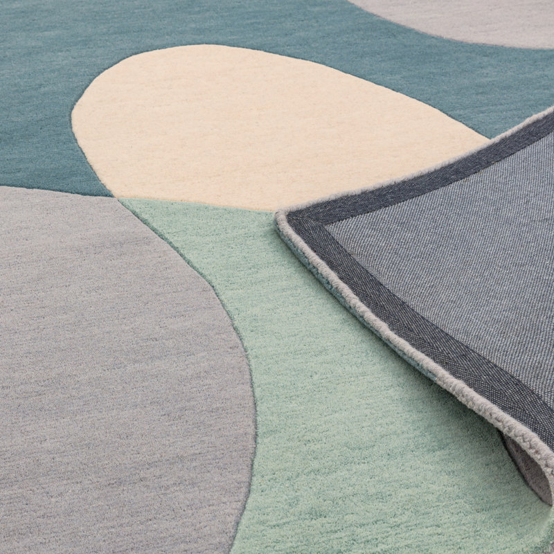 Wade Abstract Wool Hand Woven Area Rug, Rectangle 120 x 170cm