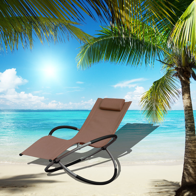 Asenith Folding Zero Gravity Chair, Brown