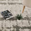 Tapis vert / beige à motif abstrait Alison-1390109332-1390109341