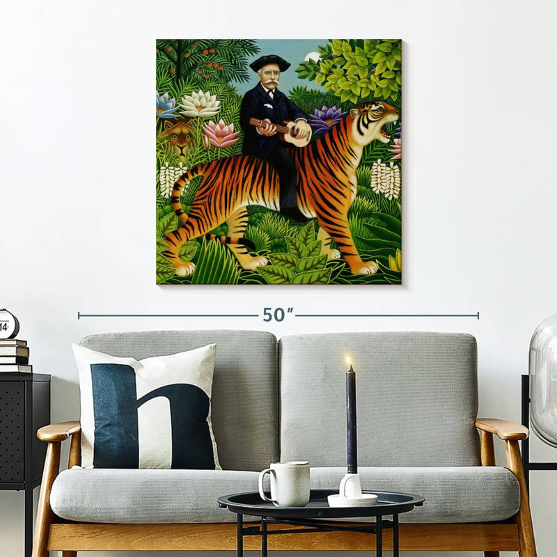 Le rêve d'Abarca Henri Rousseau, H 30 po x l 30 po