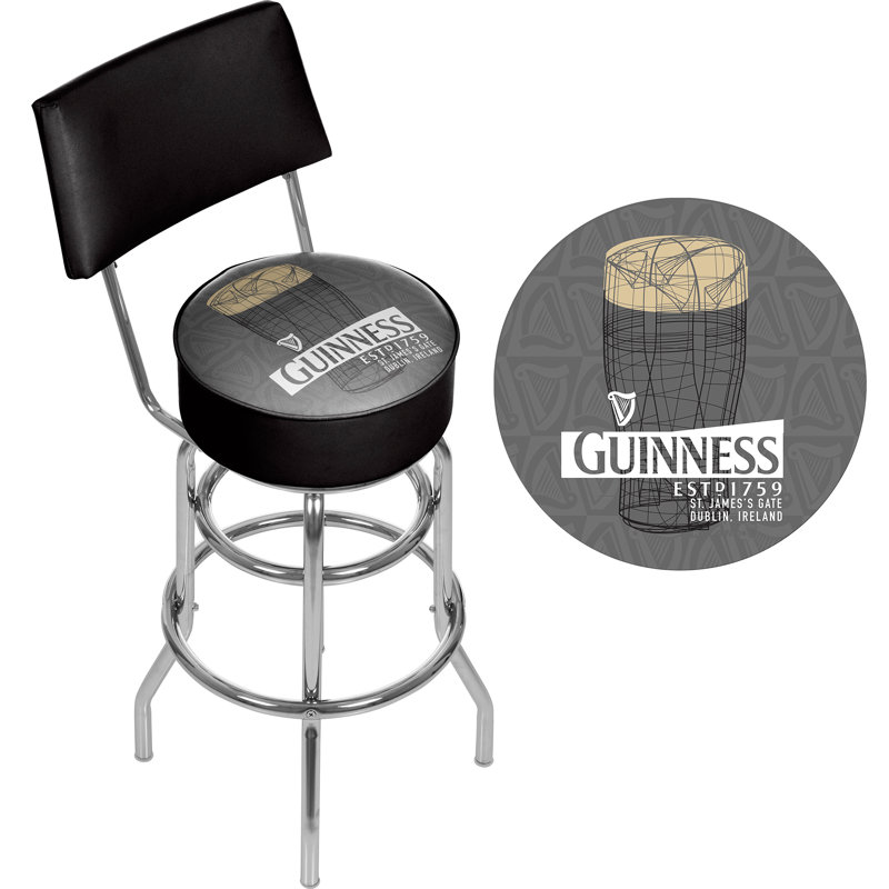 Swivel Upholstered Counter Stool