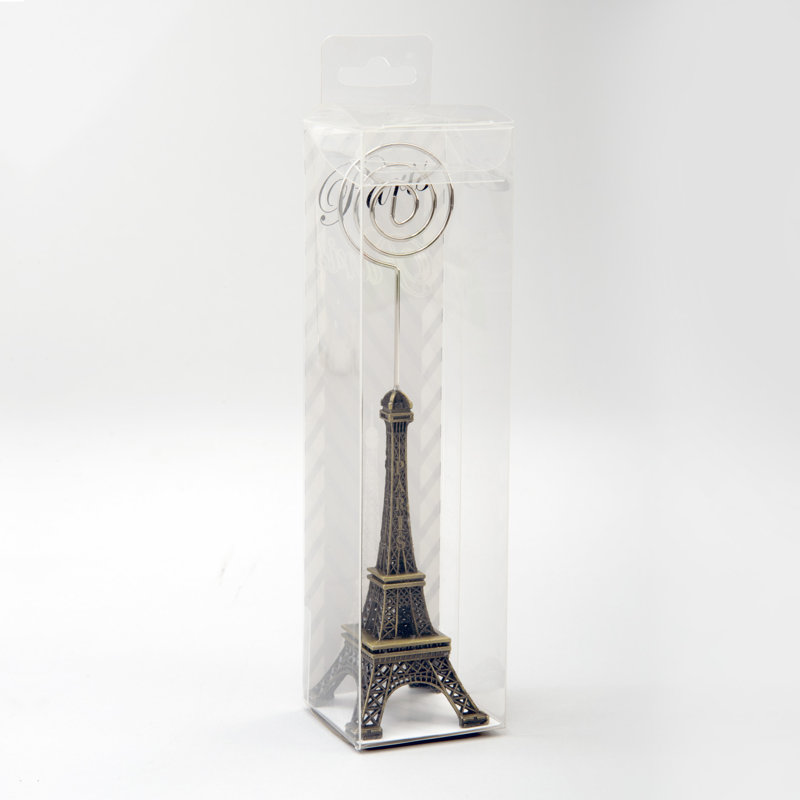 Porte-cartes de place en métal tour Eiffel