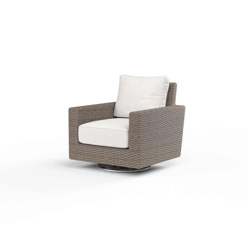 Chaise de patio avec coussin de soleil Nassau, Toile granite Sunbrella®