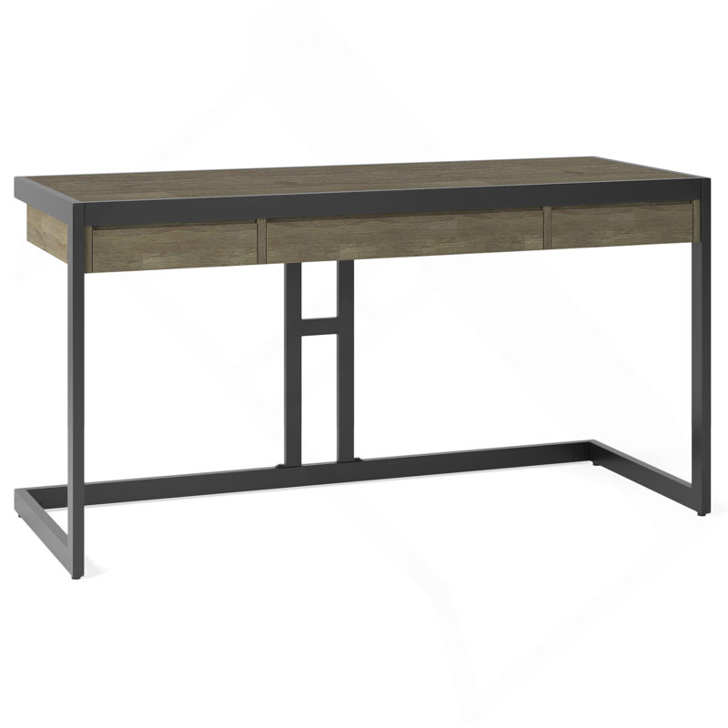 Bureau - Gris vieilli, Gris, H 31 po x l 60 po x P 24 po