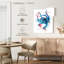 Blue Octopus Splash sur impression sur toile-969174807