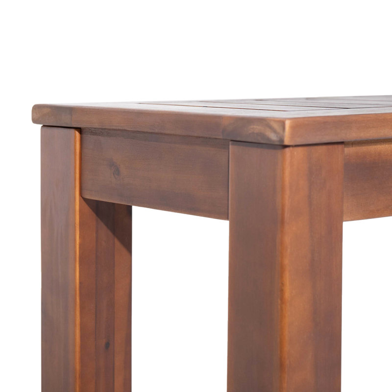 Rustic Wood 61.45" Bench  2  - Slat Construction, Appeal Construction