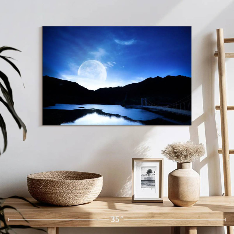 Oberle Moonlit Lake, 16" H x 24" W