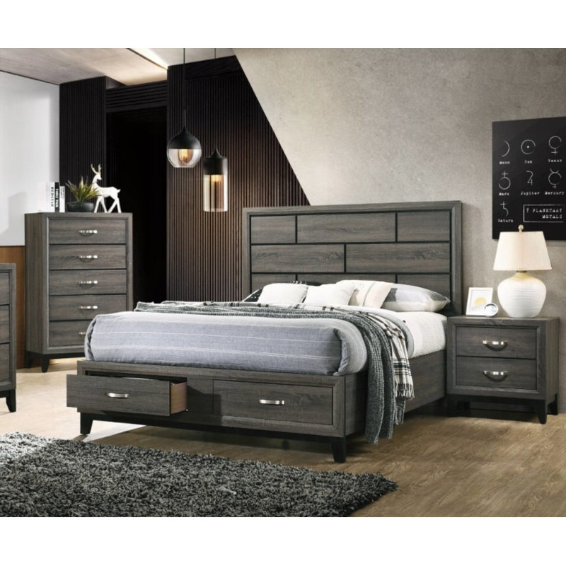 Valdemar 3-pcs Bedroom Set, King