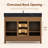 Kaeron Freestanding Single Sink Bathroom Vanity With Sliding Barn Door And Sintered Stone Top-1702766393-1702766406