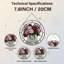 7.8"H Peony Jar Stained Glass Window Panel-1689746778