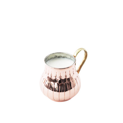 Bougie en pot parfumée d'inspiration rétro