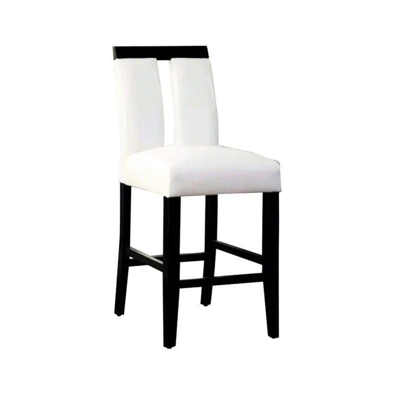 Chaises de salle à manger contemporaines, 2 pièces, bois massif, dossier à fente pour utilisation à la maison de 2 tissus d'ameublement, pièce design