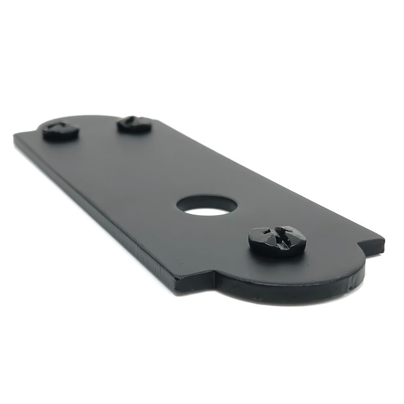 Black Iron Traditional Backplate for Adjustable Pintle