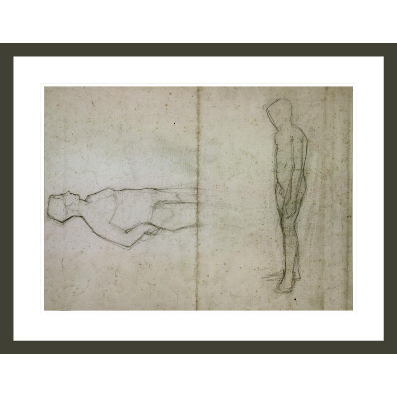 «Young Nude» par Amedeo Modigliani, impression giclée sur cadre, H 29,5 po x l 23,16 po