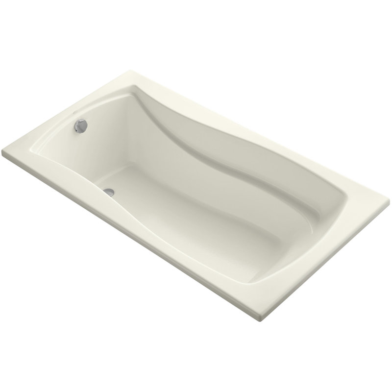 Mariposa 66" x 35.88" Soaking Bathtub, Biscuit