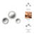 Ensemble de 3 miroirs abstraits 12/14/18 po Halcyon, blanc