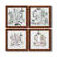 «Opulent Bath I», ensemble de 4 peintures sur toile encadrées-60148637-60148643