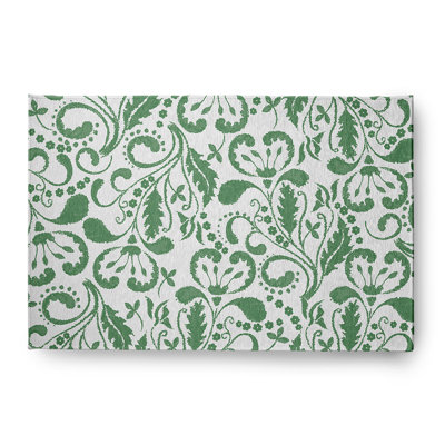 Chenille Floral Indoor Rug