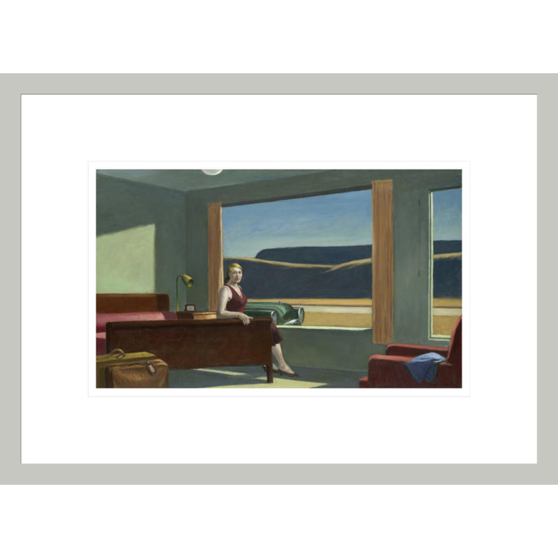 Western Western par Edward Hopper - estampe numérique encadrée, H 12,34 po x l 16,75 po