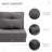 21 Floor Laid-Back , Dark Gray. 5 Adjustable Settings. Serve As Or Bed. Comfort 105 - 180. 2 Pillows For Extra Comfort. Stable Steel Frame. Space Saving Model. Linen Cover. 23.5" W X 31.5" D 22" H.