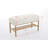 Upholstered Shoe Storage Bench With Cushioned Seat, End Of Bed Bench With Open Shelf And Metal Legs For Entryway-1590234157