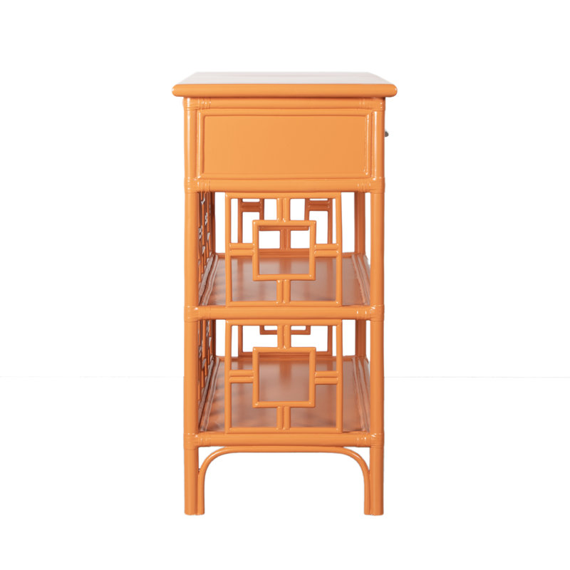 Sobe End Table, Citrus Orange