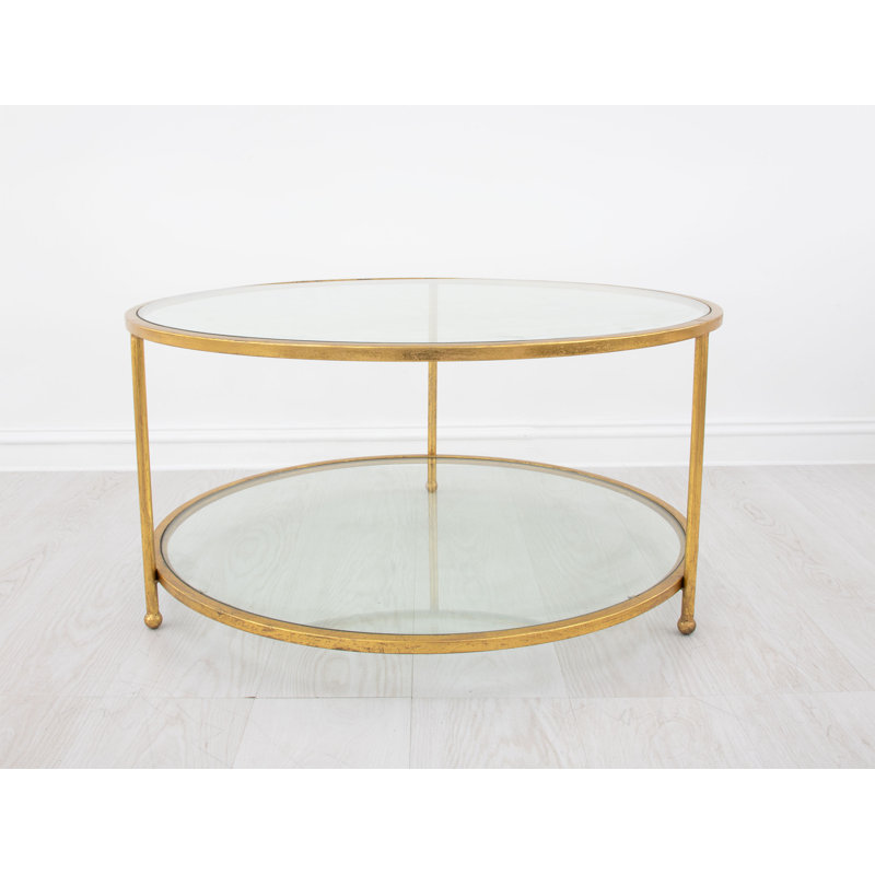 Lilia Coffee Table, Gold