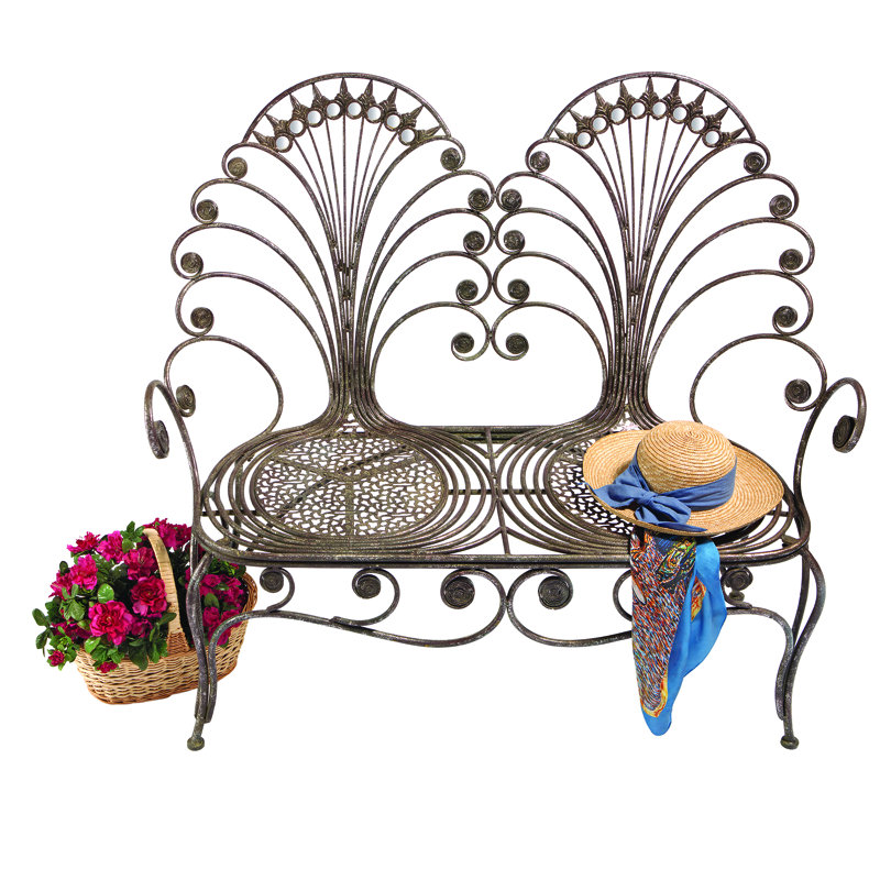 Aleiah Metal Outdoor Bench