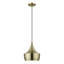 Luminaire suspendu en laiton antique 1 lumière