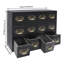 Rangement de bureau 12 tiroirs empilable en bois-1022926255