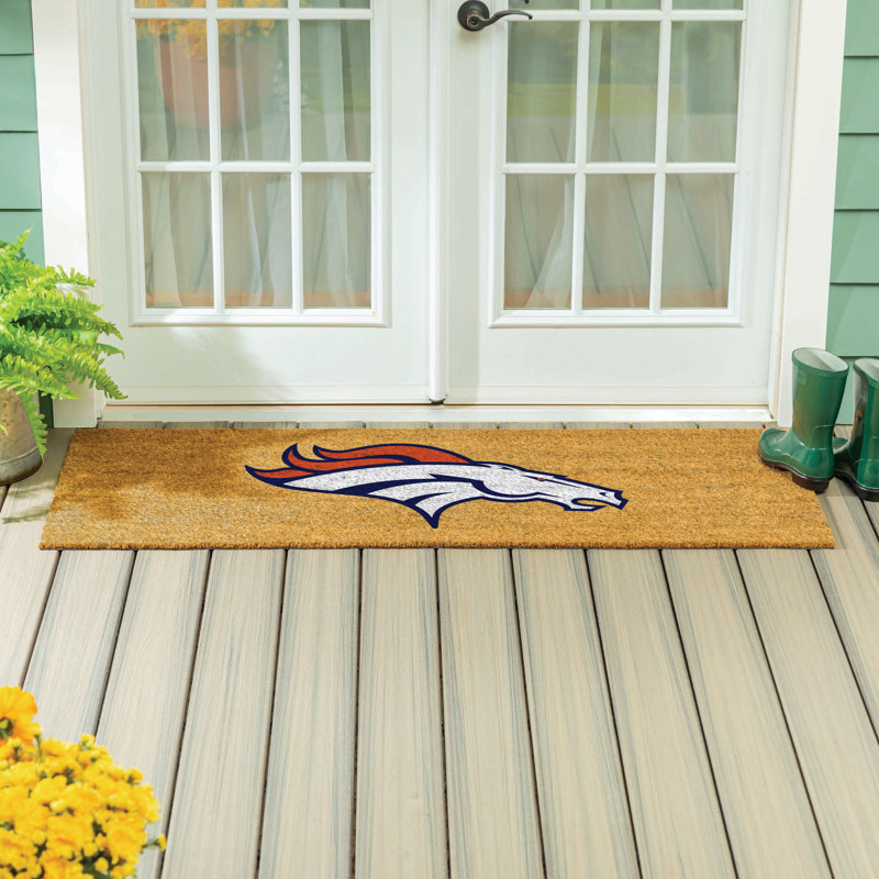 Très grand tapis couleur coco Denver Broncos, 60 po x 24 po