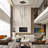 Keysha 6 - Light Unique Rectangle LED Dimmable Pendant Long Staircase Chandelier-297061738