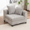 Fauteuil d'angle rembourré pour canapé modulaire Bennett