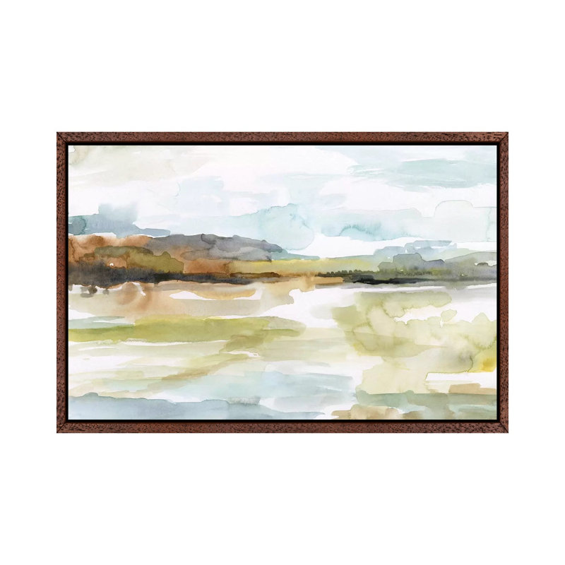 Faraway by Nan - Painting on Canvas, 66.04 cm H x 45.72 cm W, Classic Brown Wood Framed
