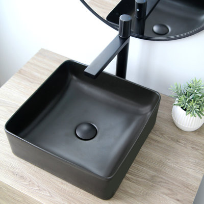 STYLISH Opulence Lush 14-1/2"L Square Vessel Sink