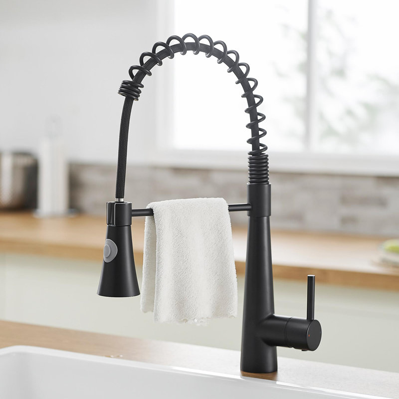 Single Handle Single Handle Kitchen Sink Tap, Black