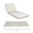 Lounge Chaise Set, Space Available On One Side,Acacia Solid Wood With Lounge Cushion (Cream & Triple Fold) - Matching Dark Grey Version Available-171805604