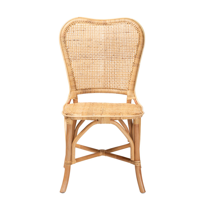 Pineapple Rattan Side Chair in Natural Brown