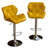 Contemporary Tufted Adjustable Height Hydraulic Bar Stools, Set Of 2, Comfortable And Stylish With Diamond-Tufted Detail-1864460213