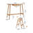 47.24"Bar Table and Chairs Set