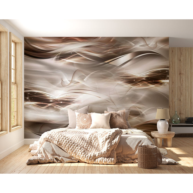 Murale Peel & Stick Glam - vagues d'ombre, L 41 po x l 57 po