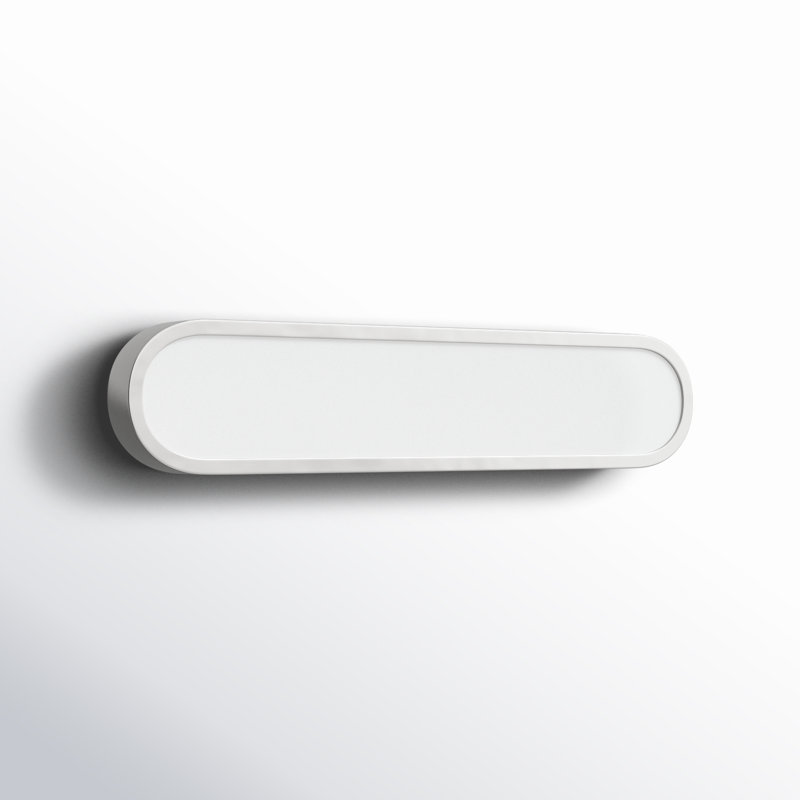 Dimmable LED Bath Bar, White/Satin Nickel, 24"