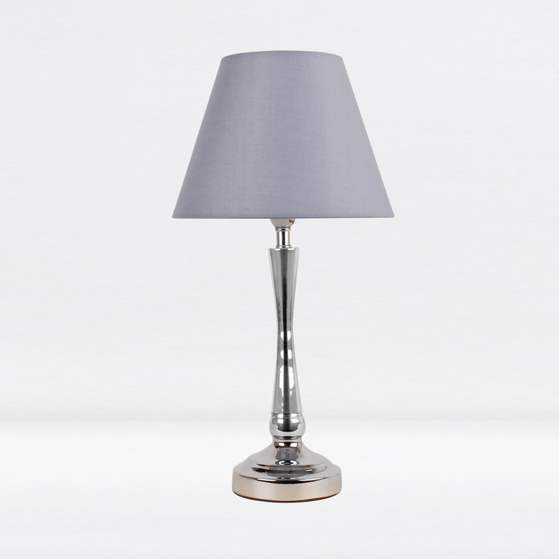 Avonmore Metal Lamp, Antique Brass, Grey