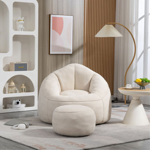 Fauteuil à billes de literie Fauteuil à billes en mousse à haute pression Fauteuil à billes en mousse avec rembourrage en mousse rembourré avec repose-pieds