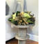 Hydrangea and Magnolia Leaf Centerpiece