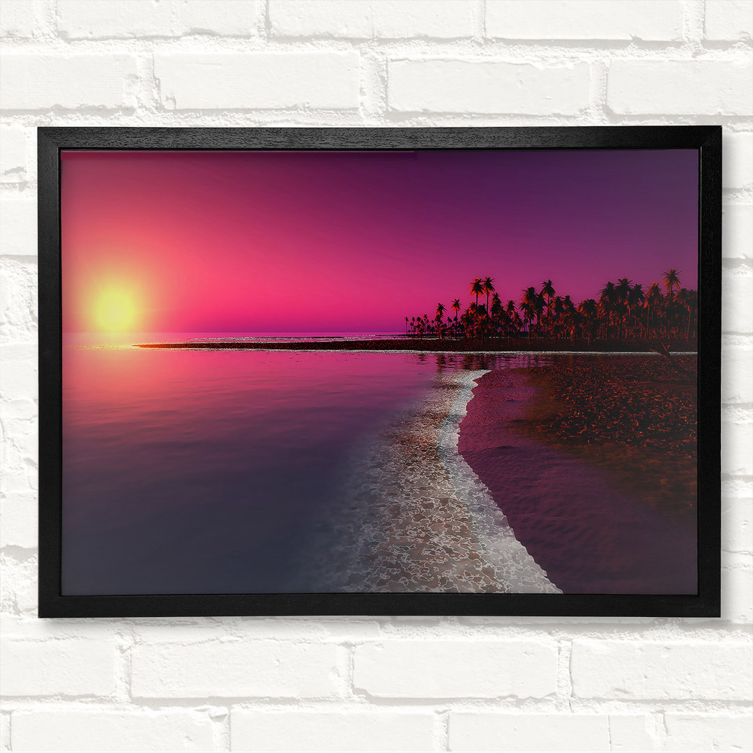 Twilight Sunset Gerahmter Druck Wandkunst