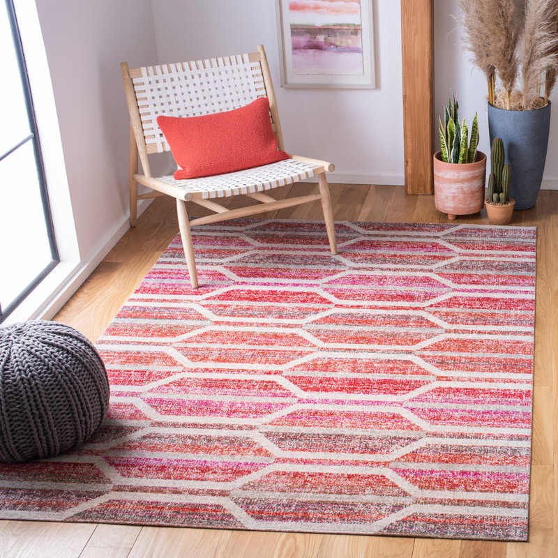 Tapis d'intérieur / extérieur à motif géométrique Neven 400 Performance, Rectangle 6 pi x 9 pi